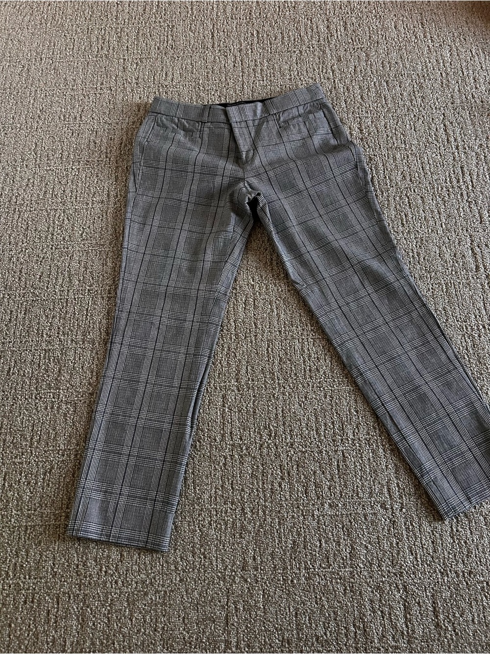 Banana Republic Gray Plaid Dress Pants
